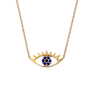 Eye necklace gold