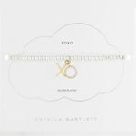 Bracelet with sienna 'XO' charm in gold and silver