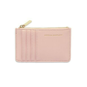 
            
                Load image into Gallery viewer, Card Purse Vegan Faux Leather &amp;#39;Live to Dream&amp;#39; Blush
            
        