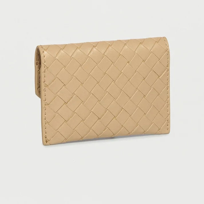 Purse Envelope Taupe Weave for Cards