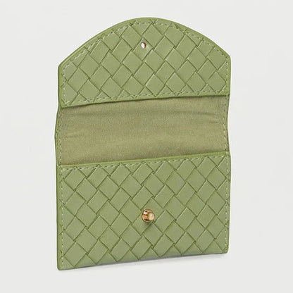 Purse Envelope Mint Weave for Cards