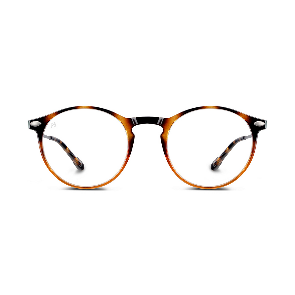 Reading Glasses +3 Tortoise Bronze Cruz with Case Nooz