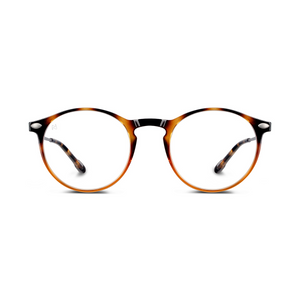 Reading Glasses +3 Tortoise Bronze Cruz with Case Nooz