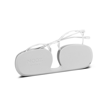 Reading Glasses +1.5 Crystal Clear Transparent Cruz with Case Nooz - Brand Academy Store