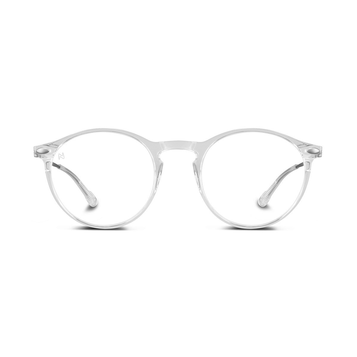 Reading Glasses +2 Crystal Clear Transparent Cruz with Case Nooz