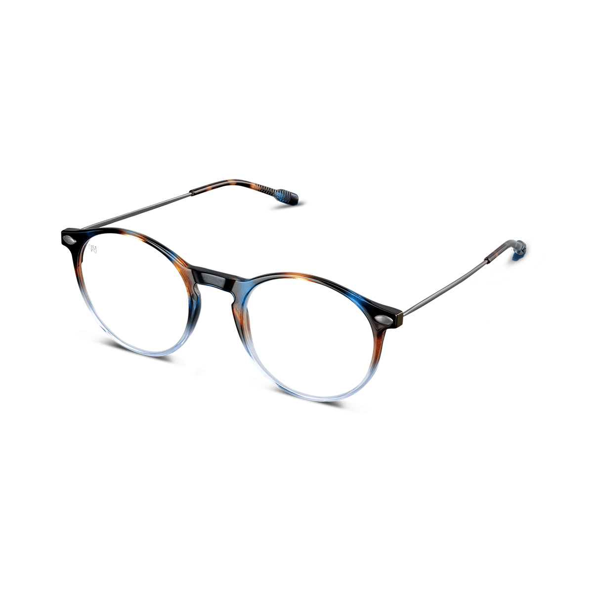 Reading Glasses +2 Tortoise Navy Cruz with Case Nooz