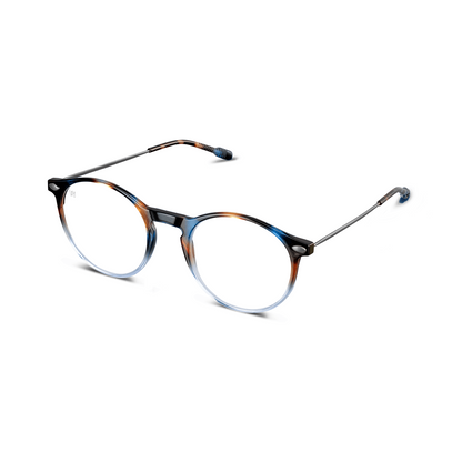 Reading Glasses +2.5 Tortoise Navy Cruz with Case Nooz