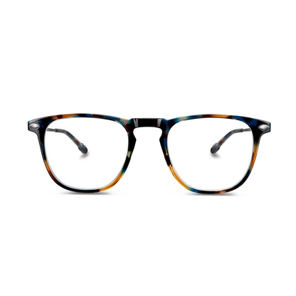 Blue Light Glasses +3 Dark Tortoise Dino with Case Nooz