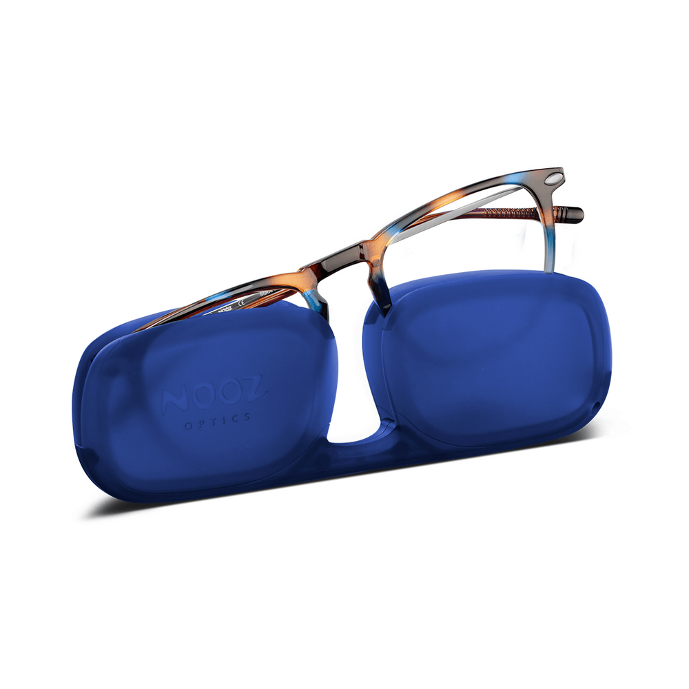 Reading Glasses 1.5 Tortoise Navy Dino with Case Nooz
