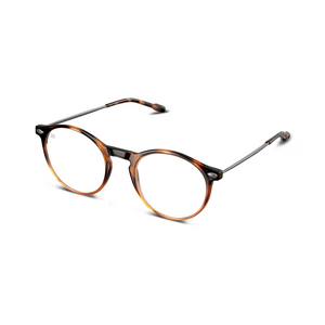 Reading Glasses +3 Tortoise Bronze Cruz with Case Nooz