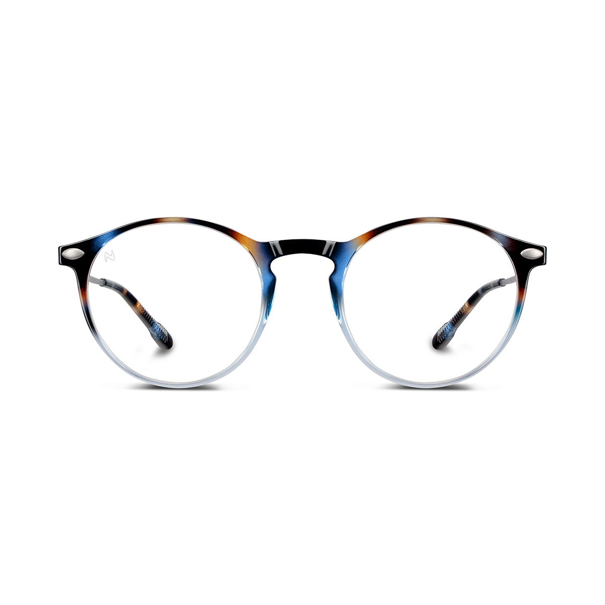 Reading Glasses +2 Tortoise Navy Cruz with Case Nooz