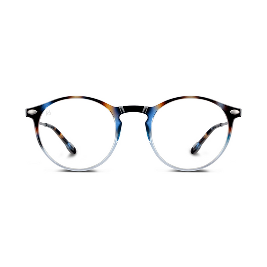 Reading Glasses +2 Tortoise Navy Cruz with Case Nooz