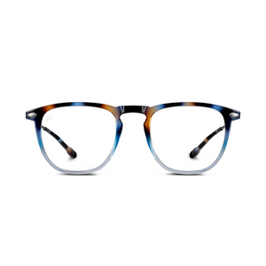 Reading Glasses +1.5 Tortoise Navy Dino with Case Nooz