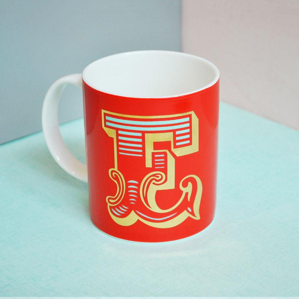 E | Luxury china mug