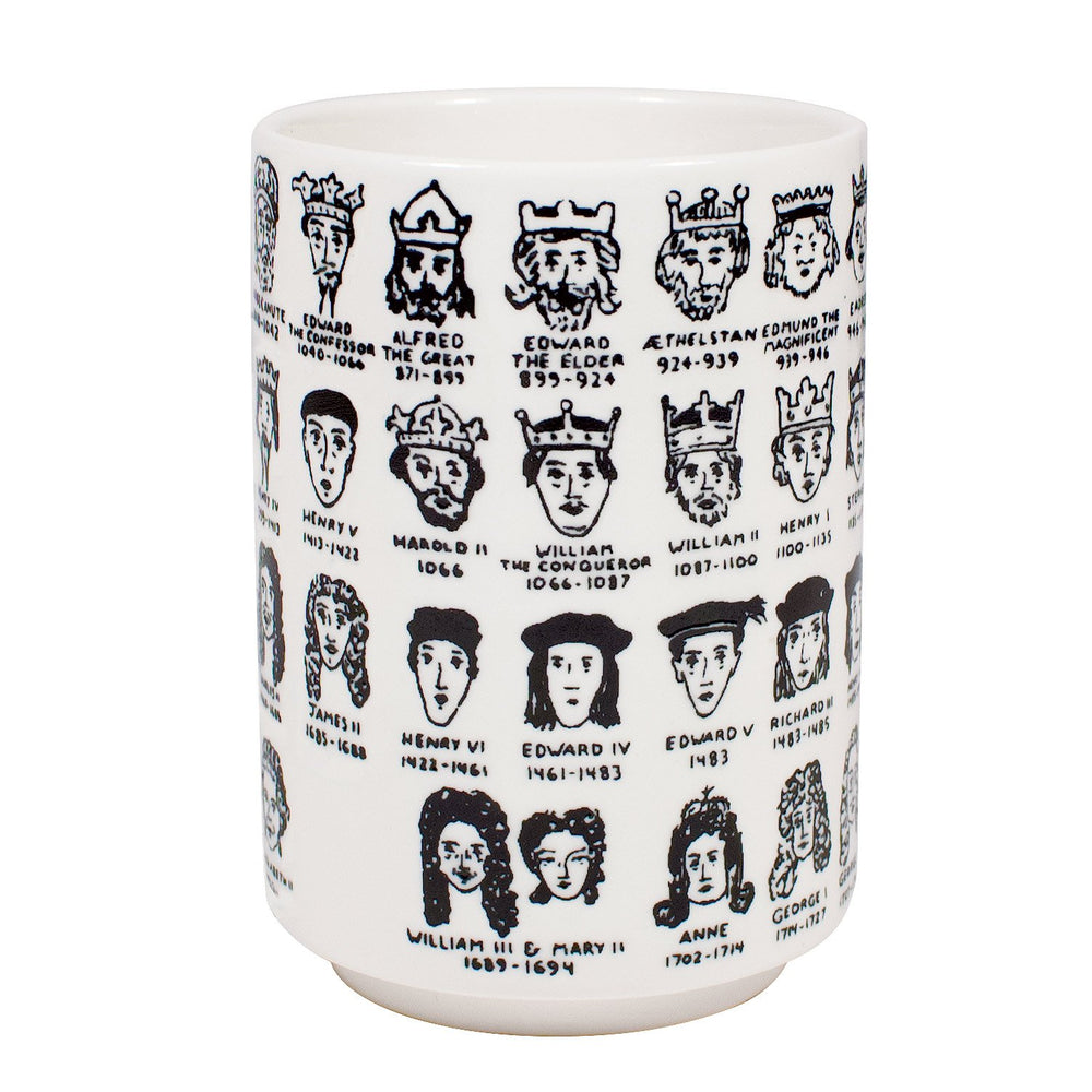 Cup Yunomi style with English Royalty gift souvenir in white