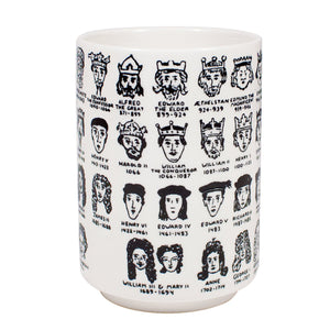 Cup Yunomi style with English Royalty gift souvenir in white