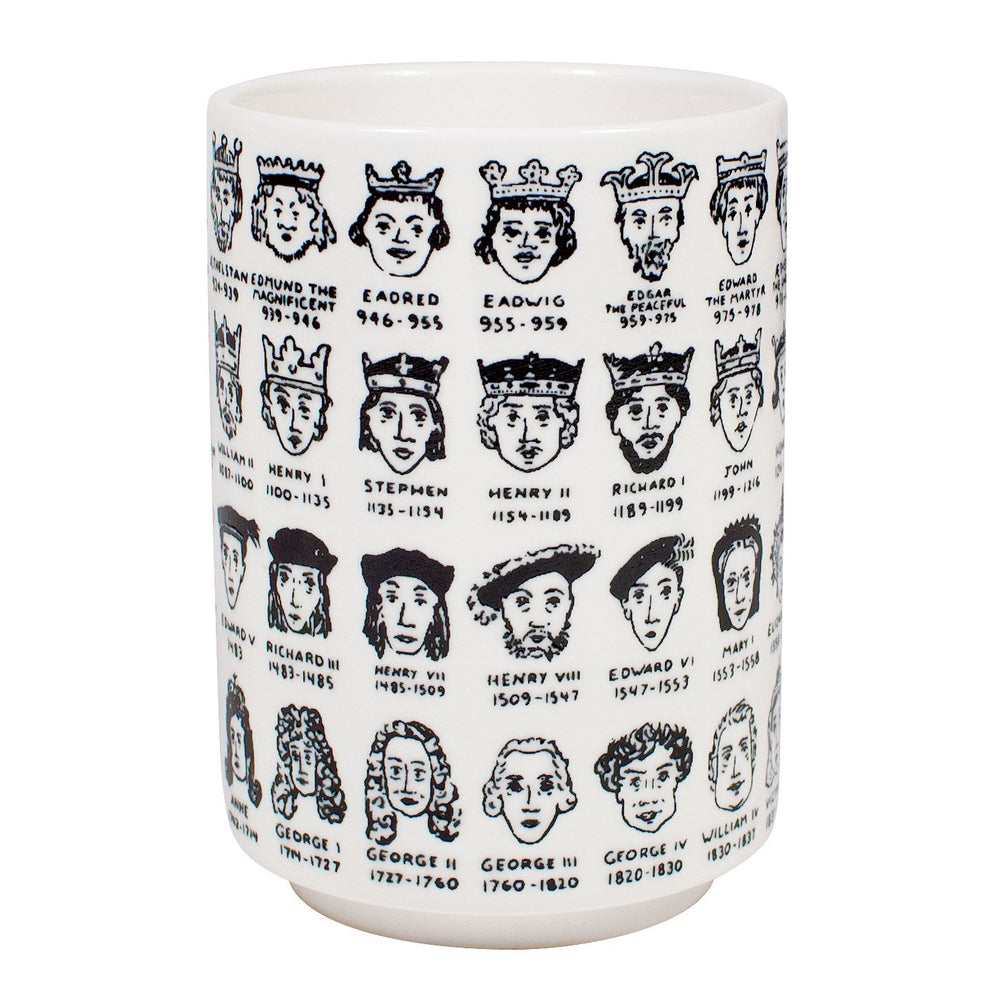 Cup Yunomi style with English Royalty gift souvenir in white