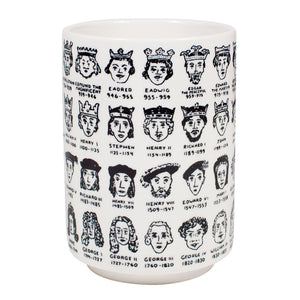 Cup Yunomi style with English Royalty gift souvenir in white