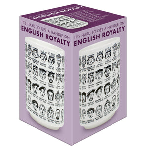 Cup Yunomi style with English Royalty gift souvenir in white