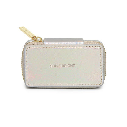 Tiny Jewellery Box Faux Leather Iridescent