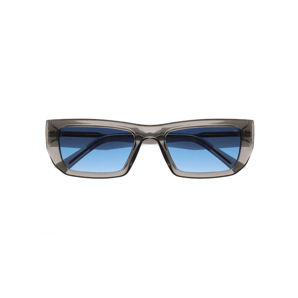 Sunglasses Unisex 80's Retro Grey Blue Lense A. Kjaerbede | Fame