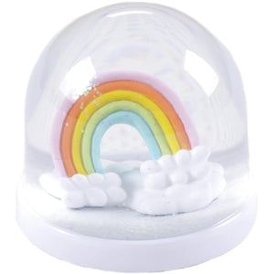 Rainbow Snowglobe Glitter Snow Globe Multicolour Luminescent Gold