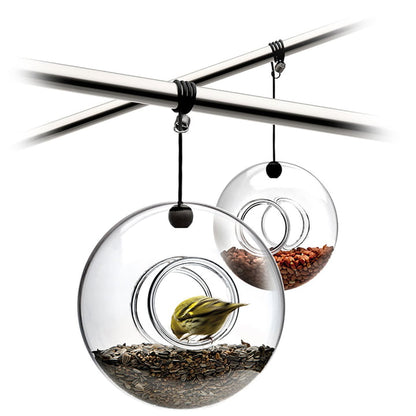 Bird Feeder Hanging Ring in Glass