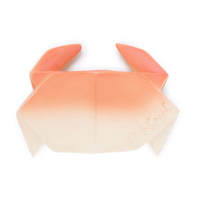 Baby Teether Bath Toy Rubber Crab 'H2Origami' Light Pink