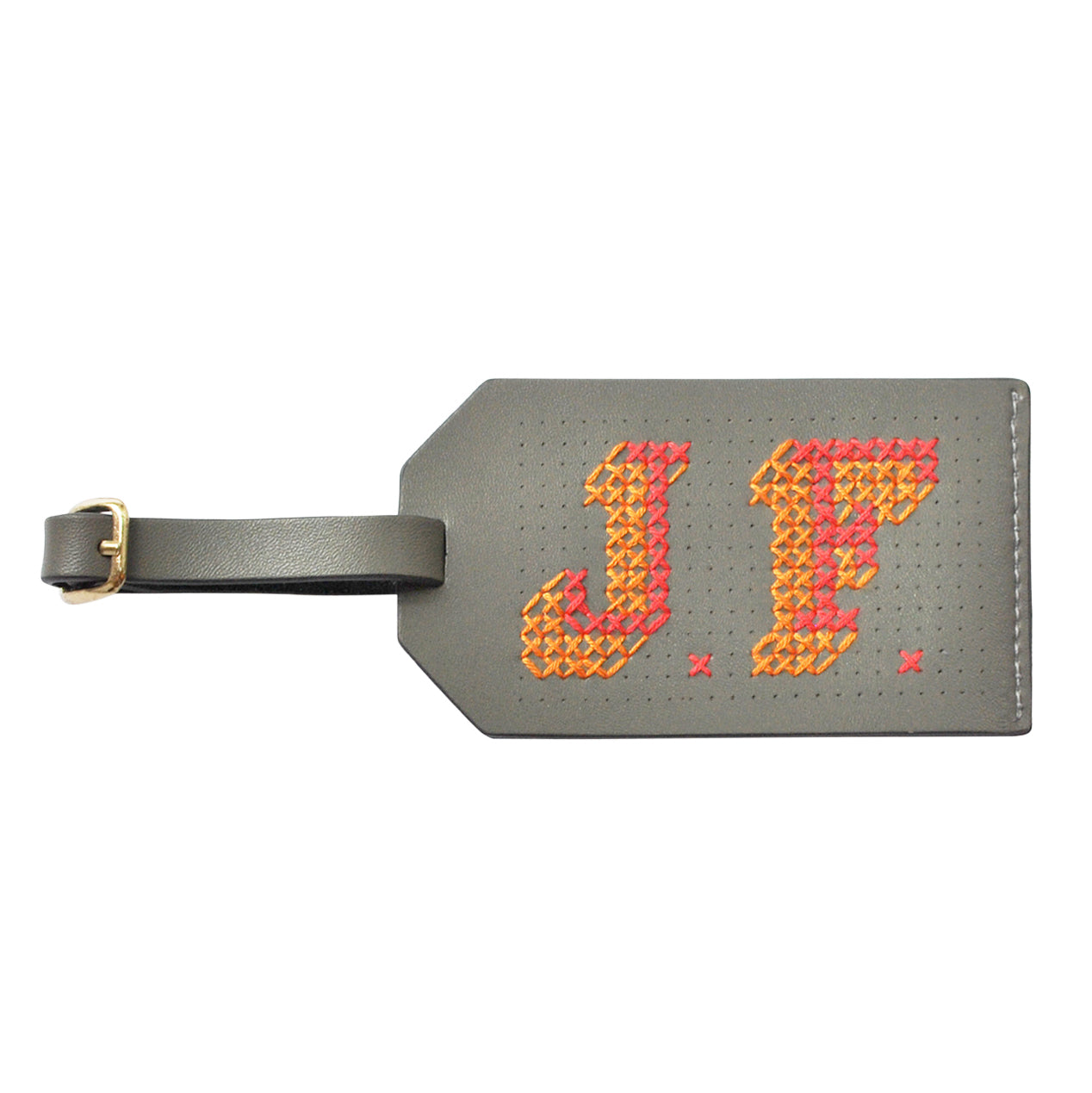 Stitch Luggage tag grey