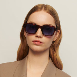 Sunglasses Unisex Retro Brown Round Lenses A. Kjaerbede | Fame