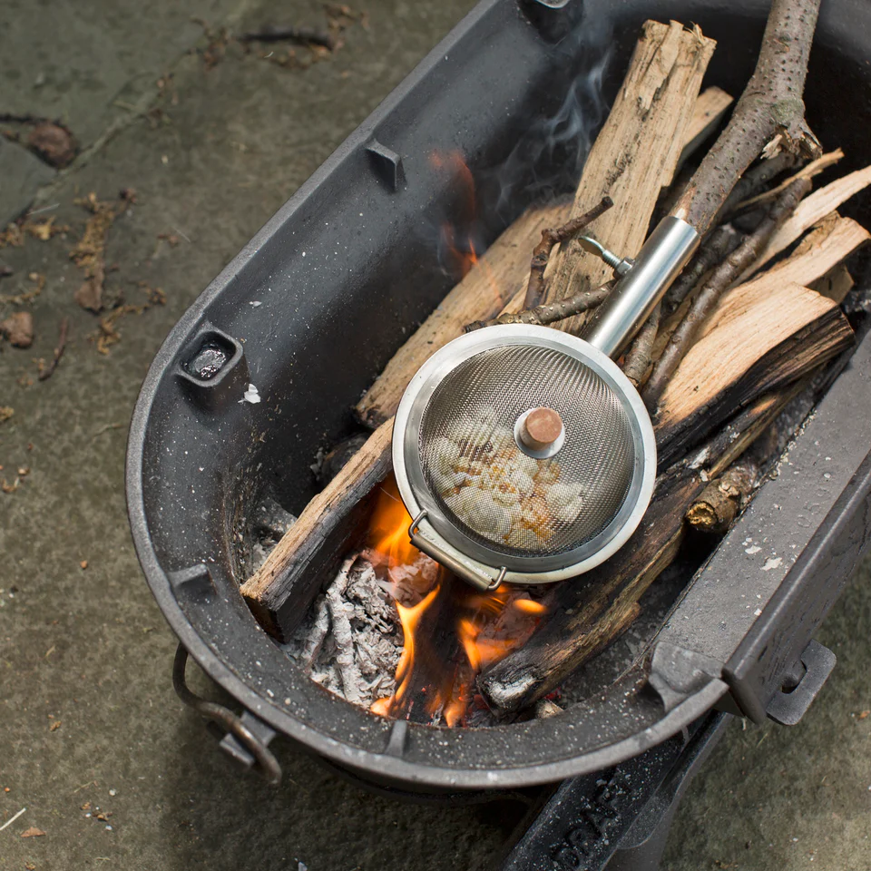 Popcorn Maker for Outdoor Campfire Stainless Steel