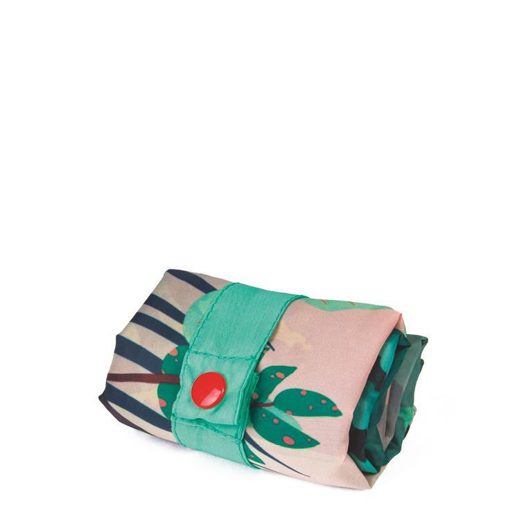 Foldable Tote bag with 'Arbaro' botanical artwork by HVASS&HANNIBAL in green