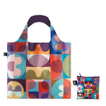 Foldable Tote bag with 'Grid' geometric artwork by HVASS&HANNIBAL in multicolour