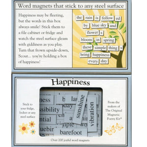 Magnetic Poetry Happiness Set Game Puzzle