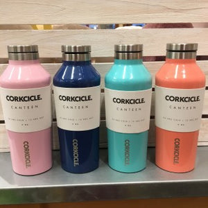 Corkcicle 9oz thermal insulated canteen for hot and cold drinks in rose quartz