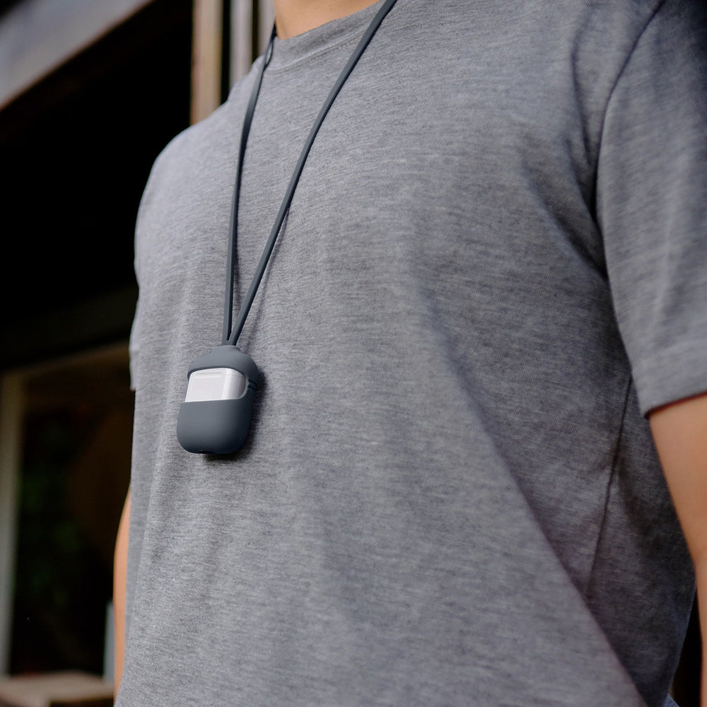 Capsule AirPod Case with Strap set Grey