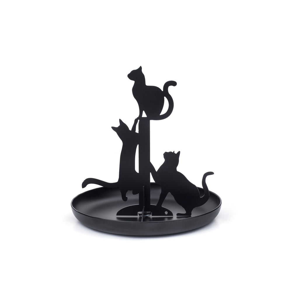 Jewellery Stand Cats Black