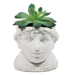 Plant Pot Jane Austen Ceramic Mini Planter White
