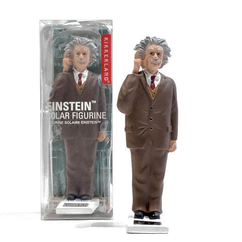 Solar Einstein Figurine Thinking Brown