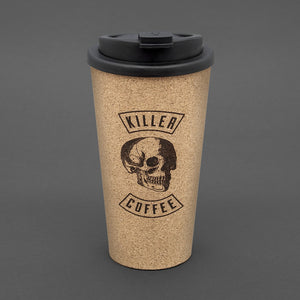 
            
                Load image into Gallery viewer, Coffee Cup &amp;#39;Killer Coffee&amp;#39; Iron and Glory Cork
            
        