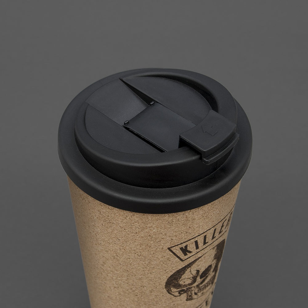 Coffee Cup 'Killer Coffee' Iron and Glory Cork