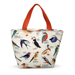 Lunch Bag RSPB Bird Watcher Orange White