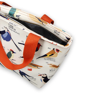 Lunch Bag RSPB Bird Watcher Orange White