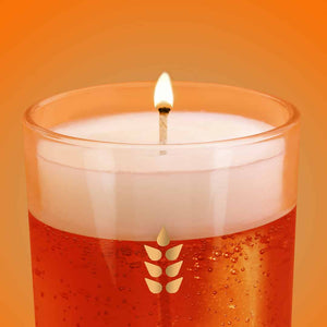 Candle Luckies Beer Ale Orange White