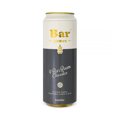 Bar Games in a Can Black Gold White