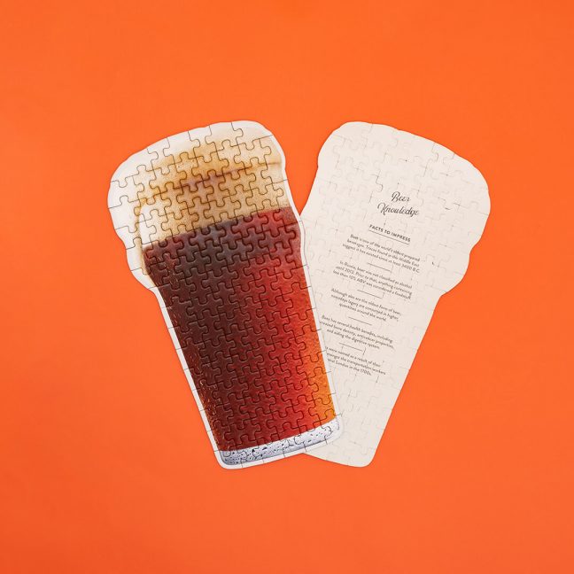 Puzzle Luckies Beer Ale Black White