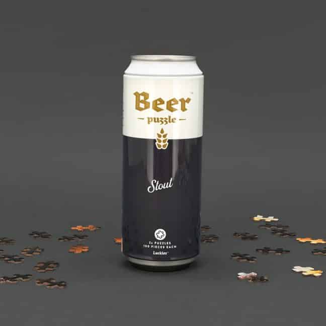 Puzzle Luckies Beer Stout Black White