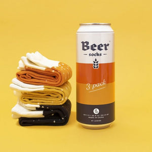 Beer Socks Mixed Pack White Orange Gold Black