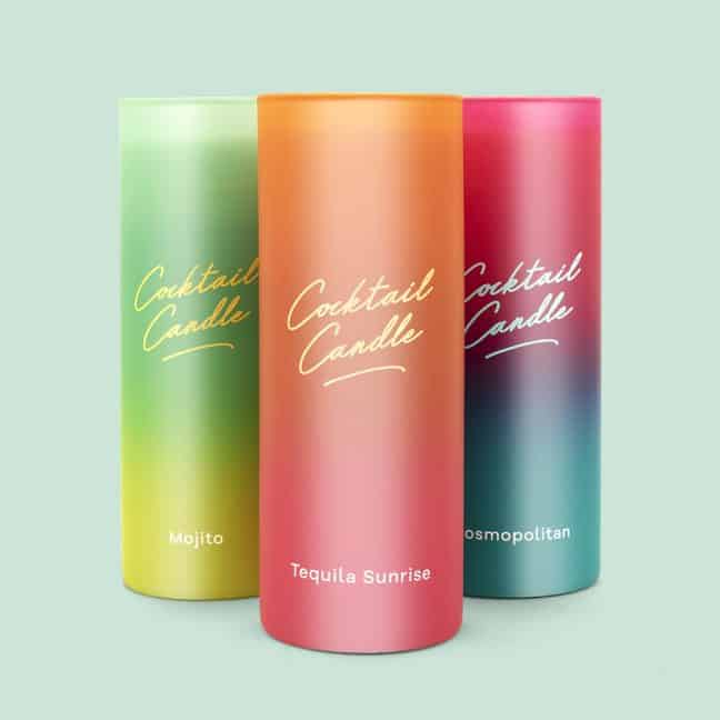 Candle Luckies Cocktail Tequila Sunrise Orange Pink