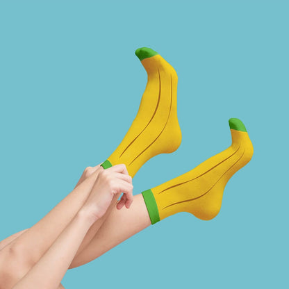Socks Luckies Fruit Banana Yellow